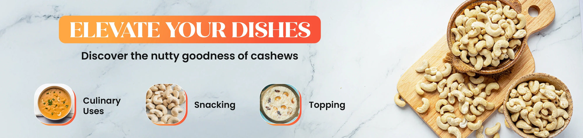 Roasted Cashews banner